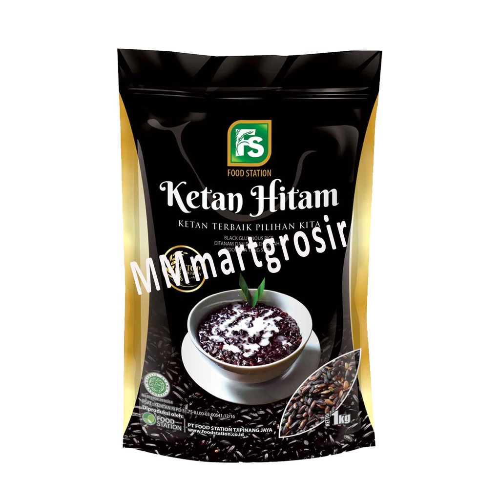 KETAN HITAM/ FOOD STATION/ BERAS KETAN HITAM/ 1Kg