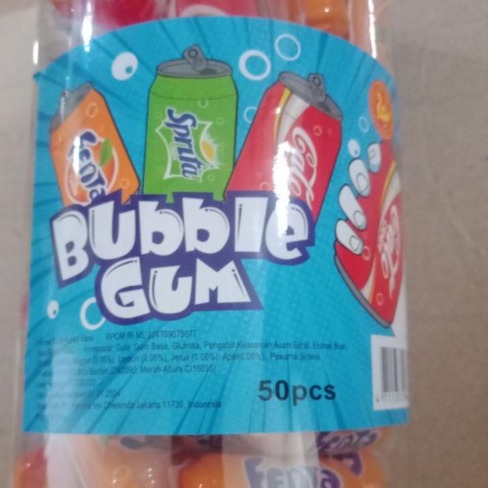 

POPULER Bubble Gum Soda 50pcs exp 01.2024 T77,,