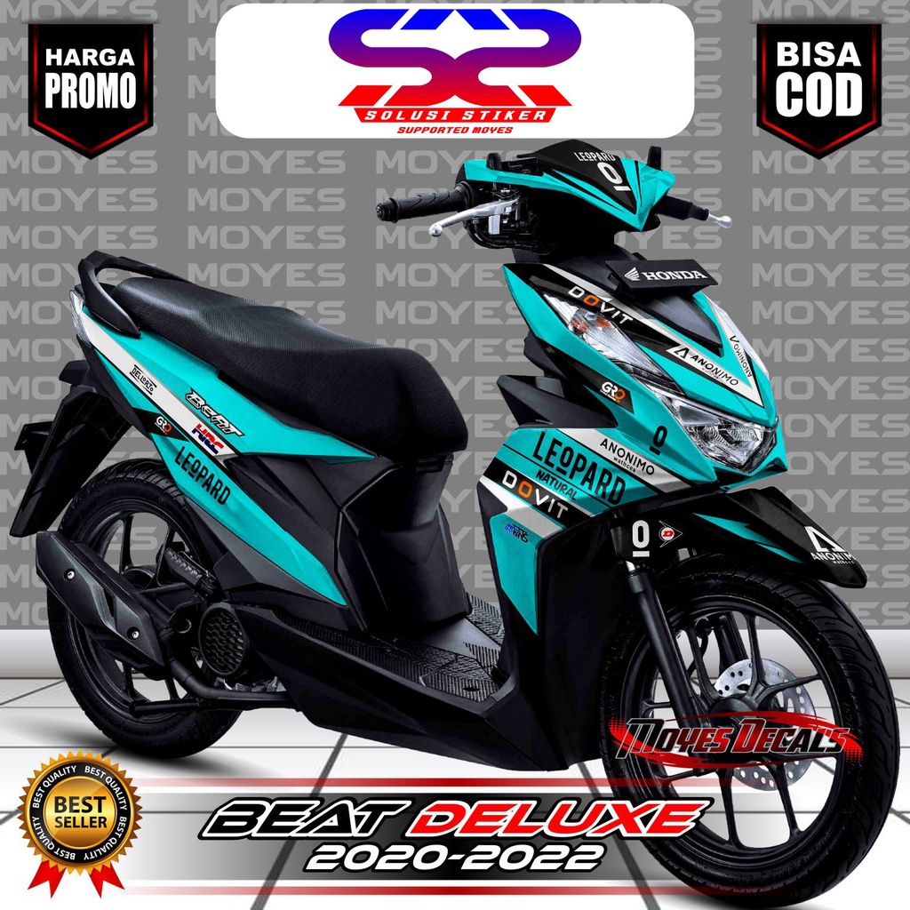 Stiker Decal Beat Deluxe 2020 2022 Full Body// Motif Leopard Tosca FullBody