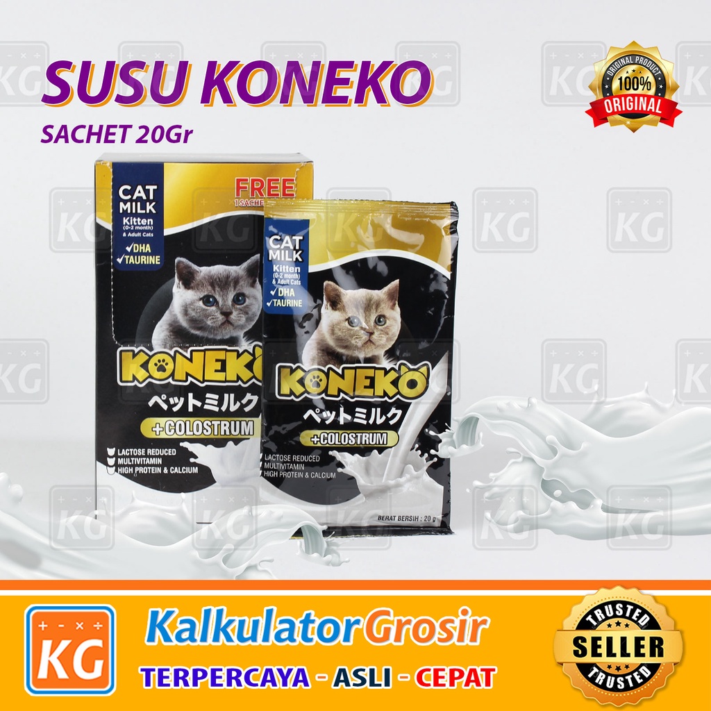 Susu Kucing KONEKO 200Gr / Cat Milk / Japan Licensed / Baby Kitten &amp; Adult Cats No Growssy