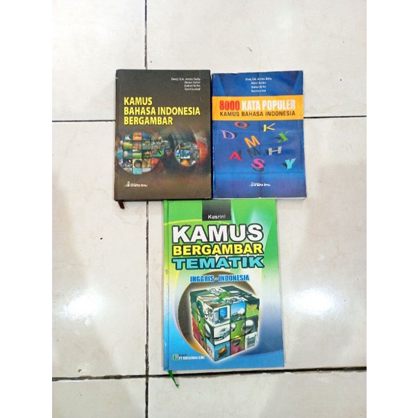 OBRAL BUKU KAMUS BERGAMBAR / KAMUS BAHASA INDONESIA BERGAMBAR / 8000 KATA POPULER KAMUS BAHASA INDON