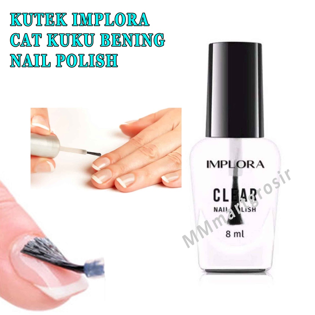 Kutek Implora&amp;Marimar / Cat Kuku Bening / Kutek Nail Polish / 8ml 1pcs