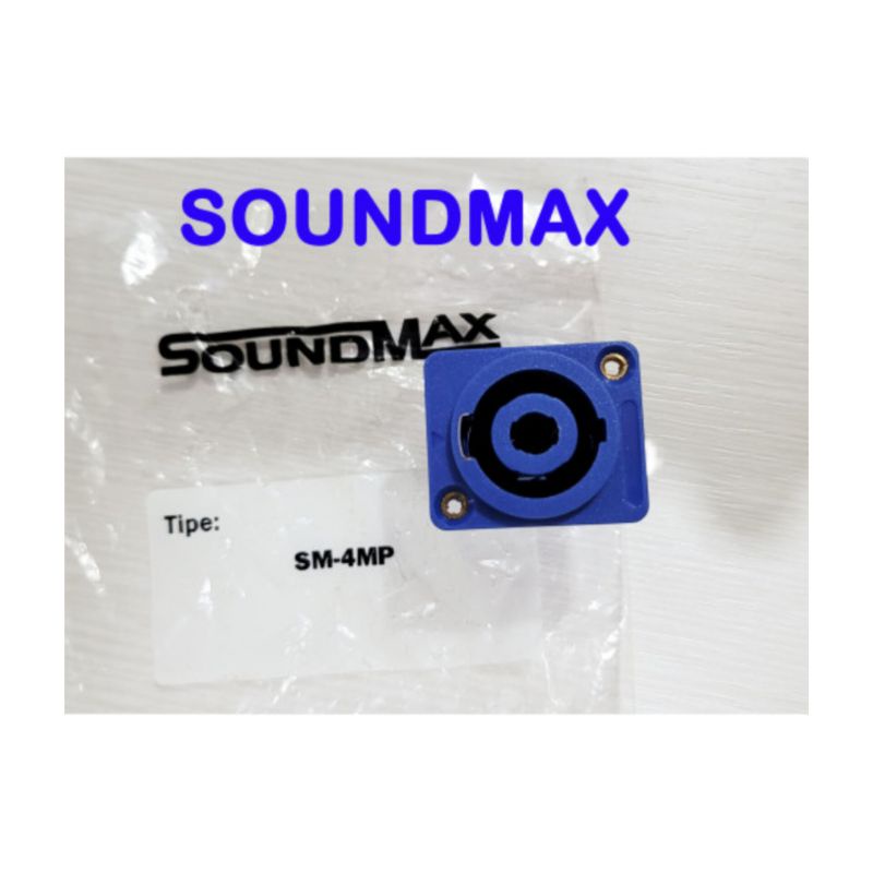 Socket Speakon SOUNDMAX BIRU SM-4MP