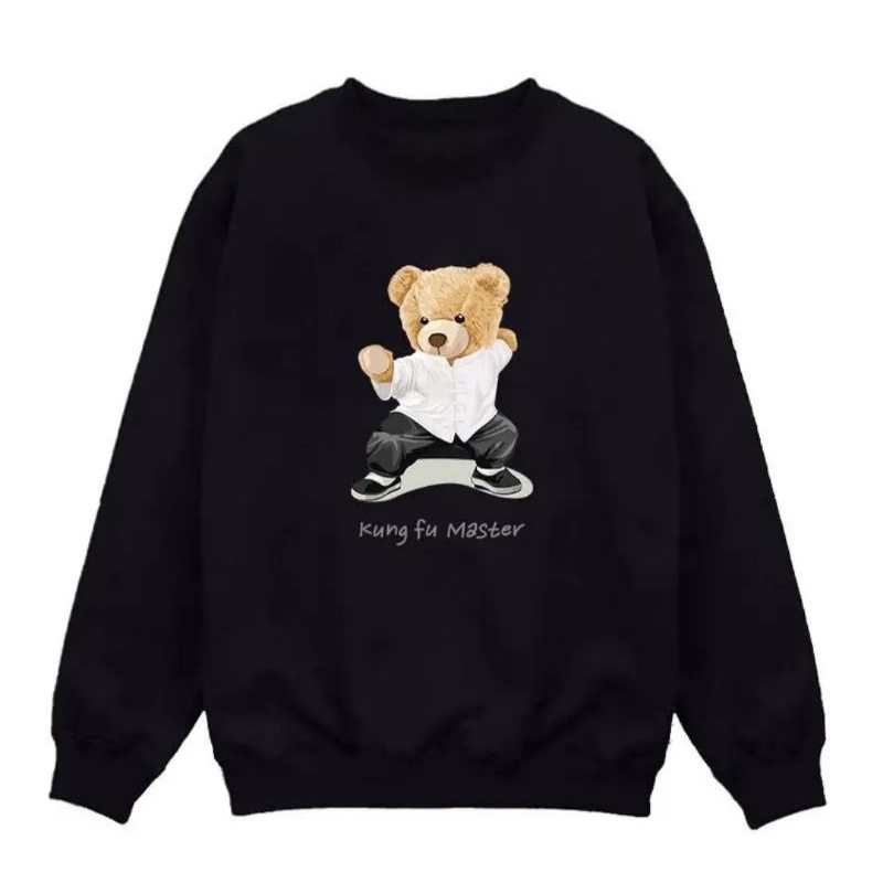 sweater crewnek bear kungfu master