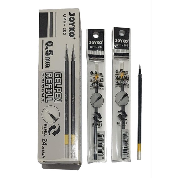 Isi Pulpen Joyko Gel 0.5 mm GPR 203 - 24 Pcs