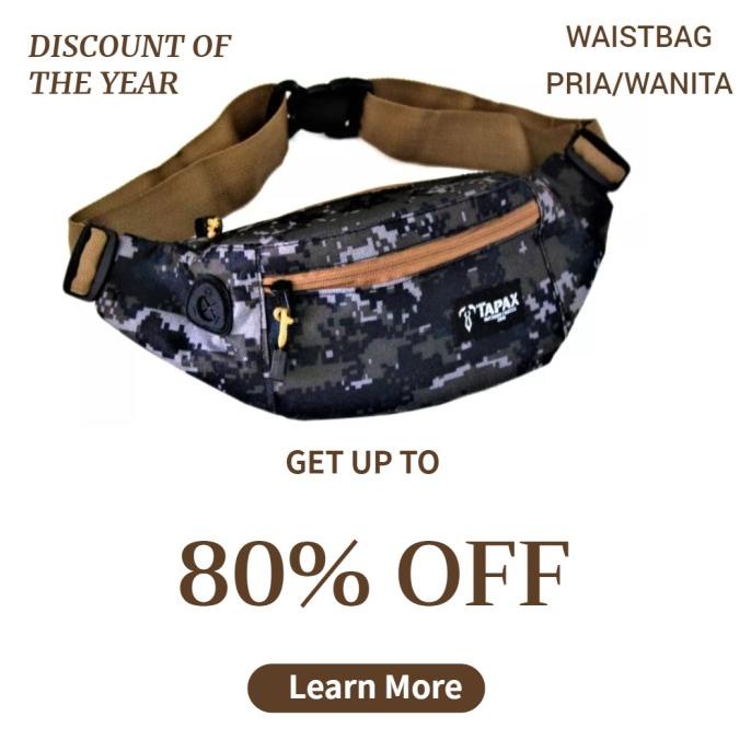 BEST SELLER TAS WAISTBAG PINGGANG MINI TAPAX TERBAIK