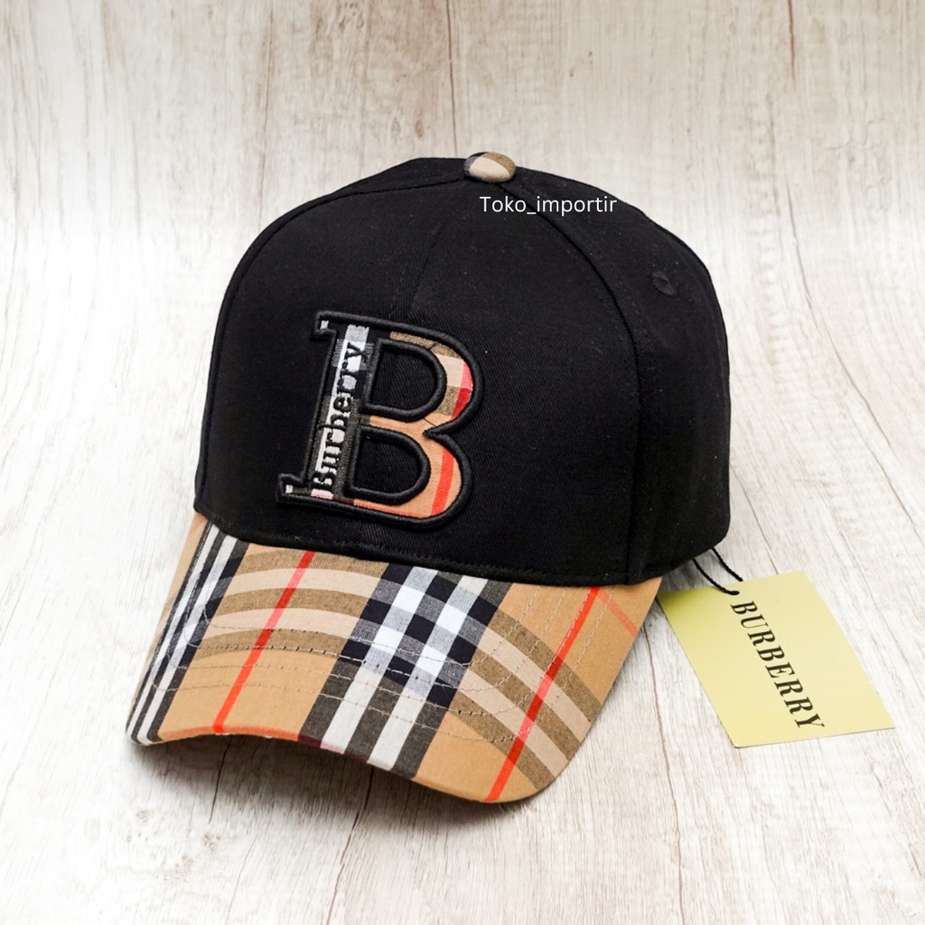 Topi Burberry Baseball Pria Import Mirror Original Premium High Quality