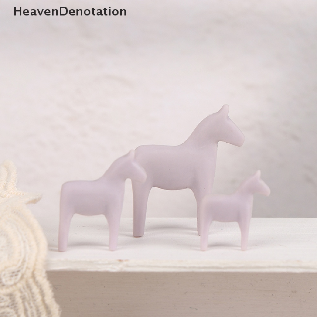 [HeavenDenotation] 1set 1: 6/1: 12rumah Boneka Miniatur Simulasi Nordic pony Dekorasi Aksesoris HDV