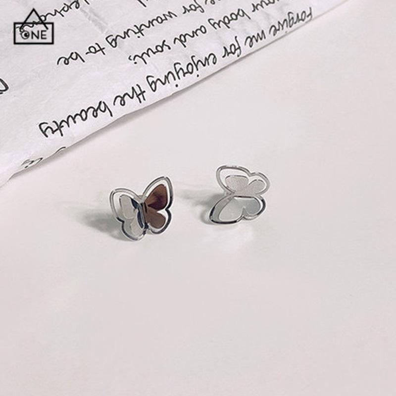 COD❤️Anting Kupu Korea Untuk Wanita kecil berongga Butterfly Earrings Stud Tusuk Kupu-A.one