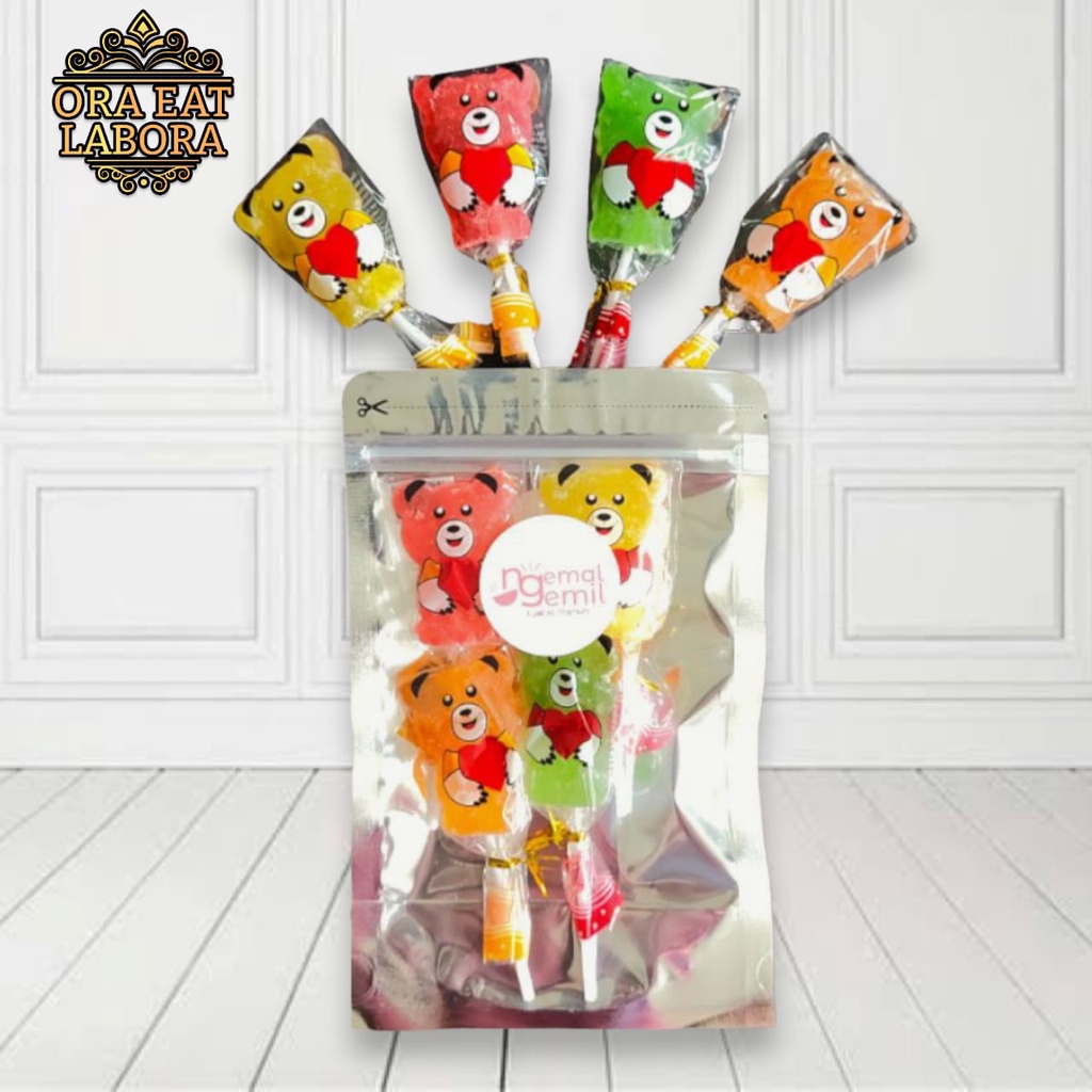 

Lolipop Jelly Bear Lolipop Jelly Beruang Lucu Lolipop Jelly Beruang Aneka Rasa Buah Kualitas Premium - Ora Eat Labora