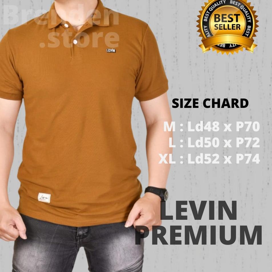 HARGA SPESIAL Polo Shirt Kaos Kerah Pria Premium Murah LEVIN PREMIUM
