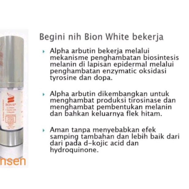 Bion - W PER BOTOL Serum Wajah anti Aging dan Pencerah