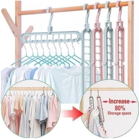 Magic Hanger Gantungan Baju Organizer 9in1 Serbaguna