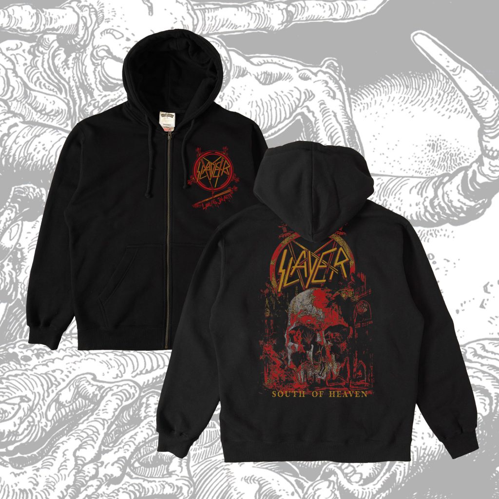 Lawless Jakarta X SLAYER SOUTH OF HEAVEN Zip Hoodie