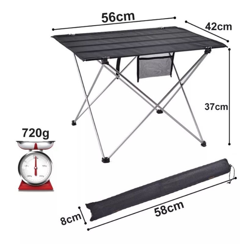 Meja Lipat Camping Meja Lipat Outdoor Portable Aluminium Folding Table