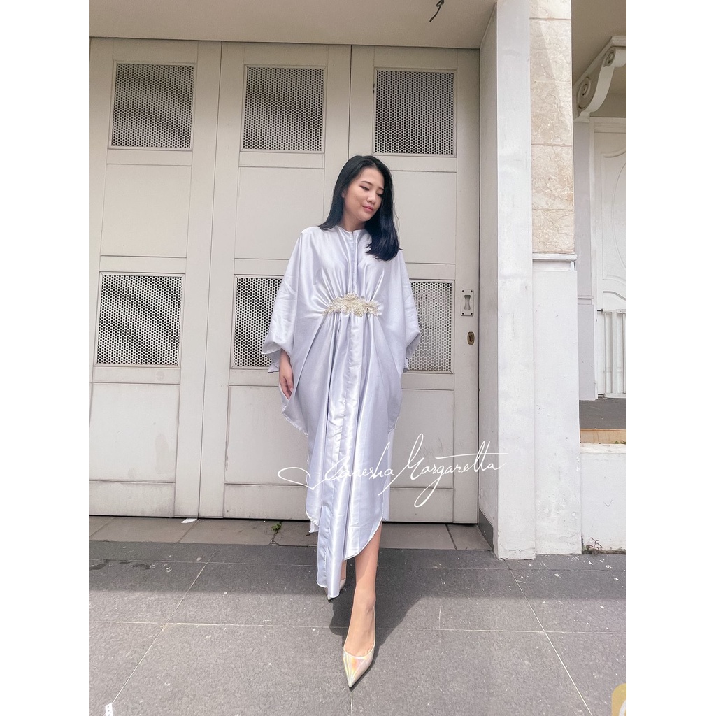 812#Kaftan ikat/kaftan satin/kaftan wanita/pakaian muslim wanita