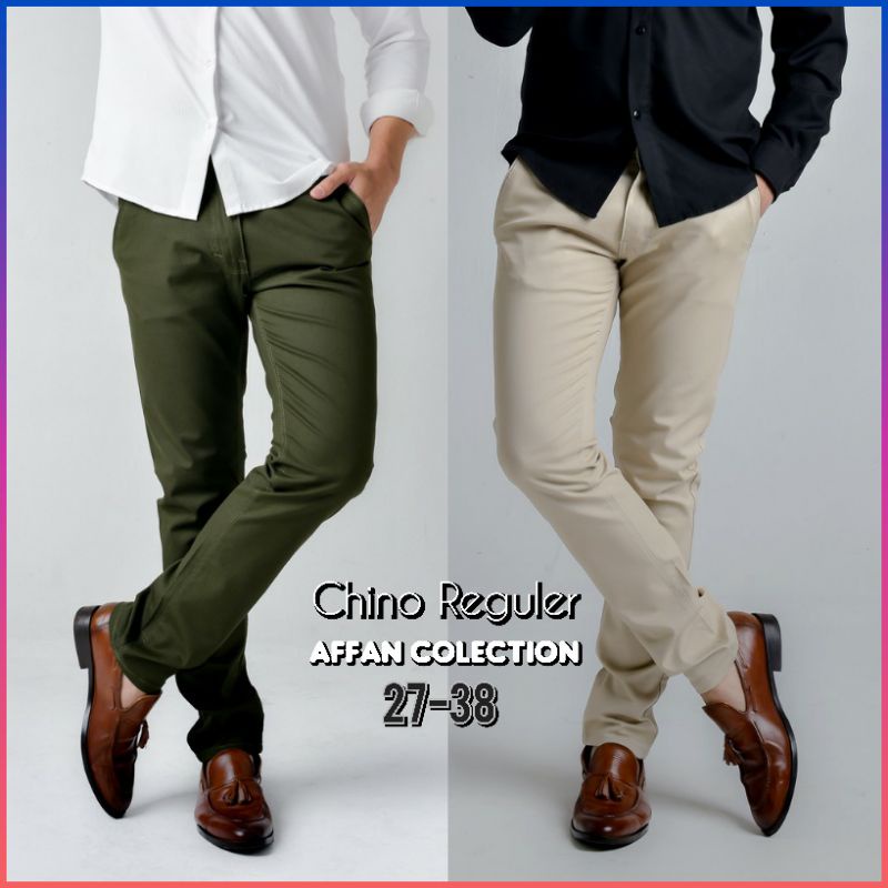 [DISKON] CELANA PANJANG PRIA UKURAN 27-38 PREMIUM QUALITY CHINOS SLIMFIT COWOK SKINNY POLOS COWOK