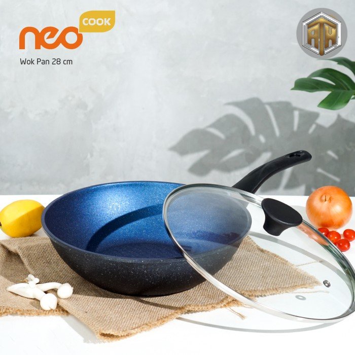 Neocook Wok Pan 28 cm | WAJAN ANTI GORES| WAJAN ANTI LENGKET Best Seller