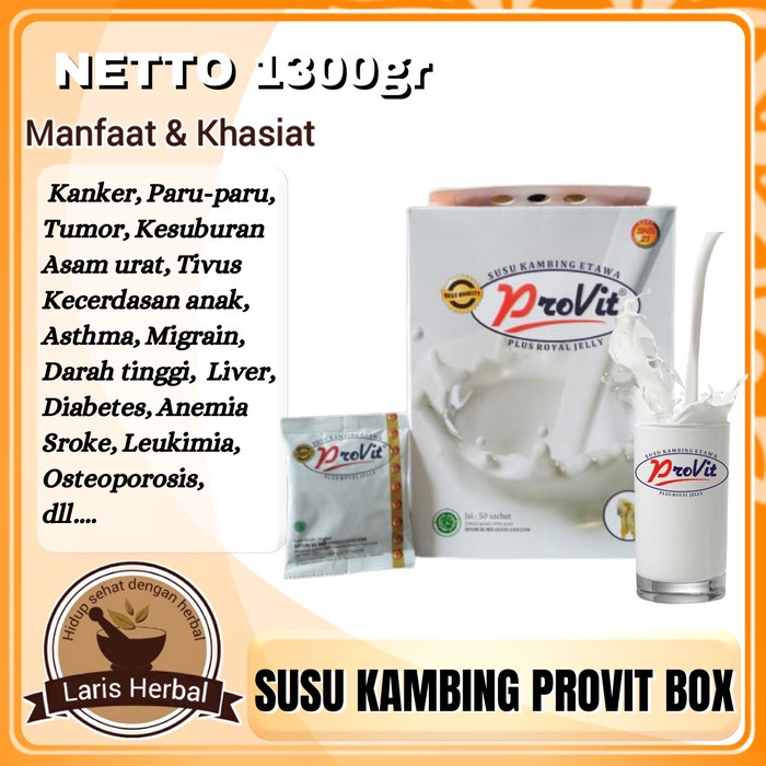 

[ COD ] SUSU PROVIT SUSU KAMBING ETAWA 50 SACHET