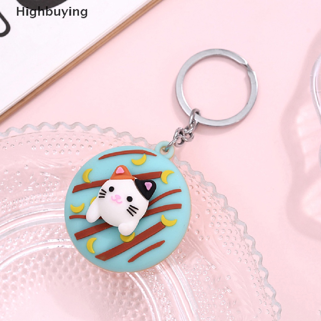 Hbid Colorful Lucu Manis Donat Gantungan Kunci Untuk Kunci Kucing Corgi Lucu Pet Key Chain Kreatif Ransel Mobil Liontin Acceesories Keyring Hadiah Glory