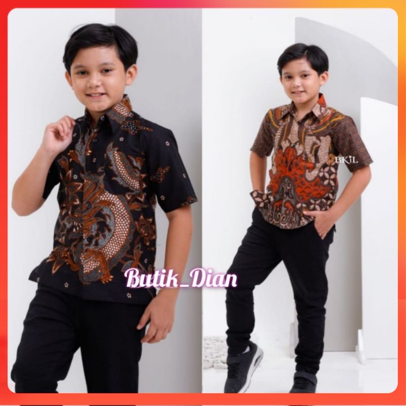 kemeja Batik Anak-batik anak-baju batik anak laki laki umur 2-12 tahun hem batik anak 01