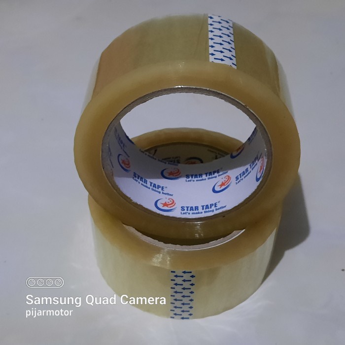 

^^^^^] Ban Plastik Isolasi Lakban Star Tape 45mm x 100 Yard Bening/Clear