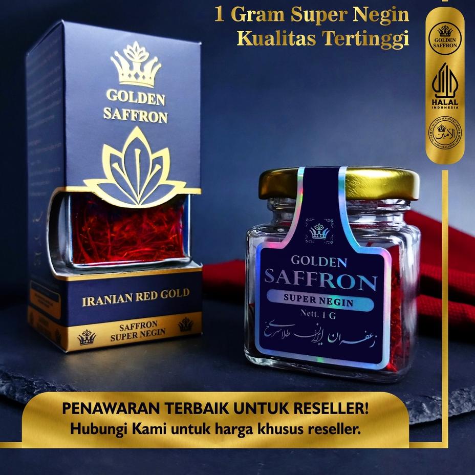 

➱ PROMO! Saffron / Safron Super Negin (Finest Quality A++) 1 Gram Golden Saffron 100% Original ✫