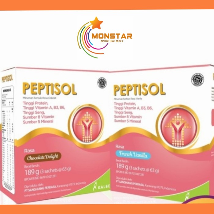 

[ COD ] PEPTISOL 190gr susu peptisol vanila coklat - vanila 189gr