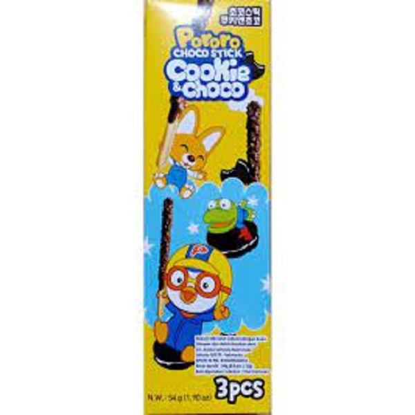 

Pororo choco stick cookies and choco 54gr