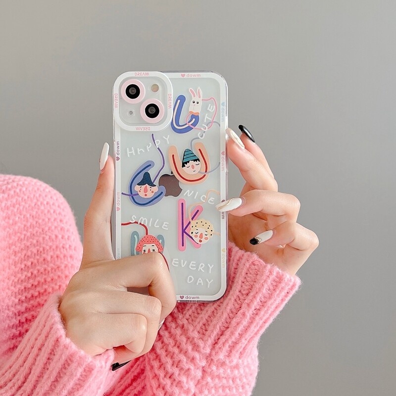 Case iPhone XR Casing Softcase Motif Down Smile Cute