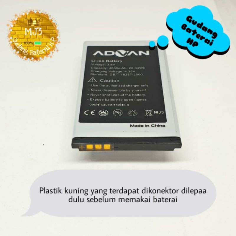 Baterai battery batre advan R3D BERGARANSI 1 MINGGU