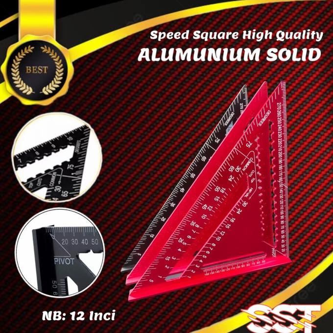 

Murah Alumunium Aloy Speed Square 12Inch 30cm Penggaris Segitiga