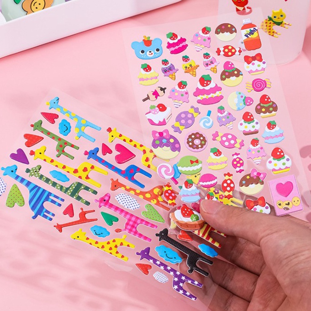 BRGUNIK STICKER 3D STIKER ANAK TIMBUL PREMIUM, PUFFY STICKER MURAH, GOODIE BAG S057