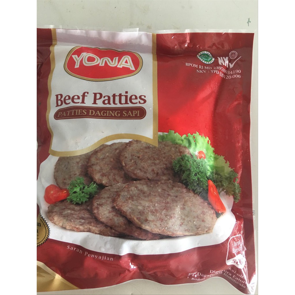 

Yona Beef Paties 500 gr