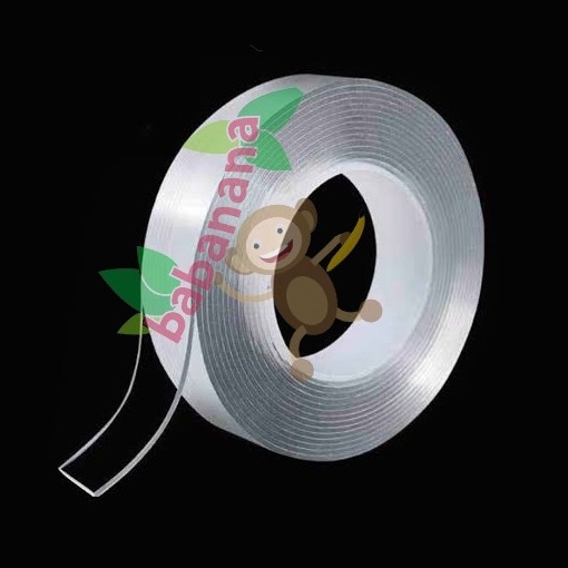 Double tape Transparan serbaguna dobel tip transparent clear bening