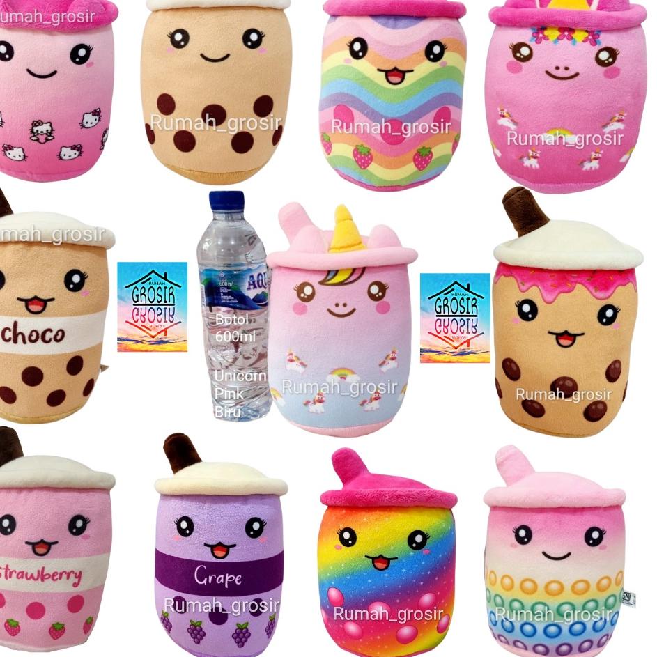 Kejar Kejutan Boneka Boba Bubble Milk Tea Brown Sugar Ukuran Kecil
