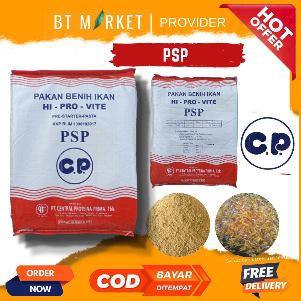 PSP 3kg Pakan Larva Bibit Ikan Pakan Alternatif Burayak Pakan Sidat Protein