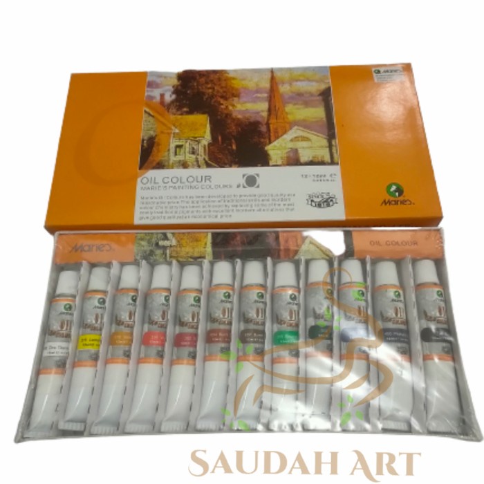 

DISKON/ Oil Colour Maries / Cat Minyak 12ml isi 12 warna