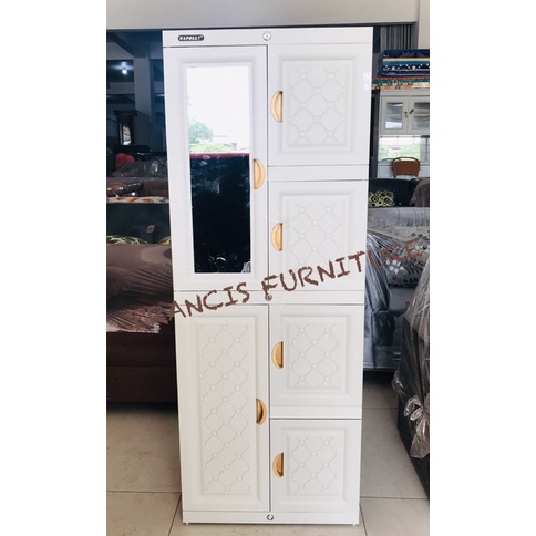 LEMARI PLASTIK NAPOLLY LEMARI PLASTIK PINTU 2 LEMARI PLASTIK MININALIS LEMARI BAJU AMBALAN