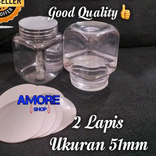 ➳ 100Pcs - Seal Alumunium Foil - Segel Aluminium Foil / Segel Toples Sambal Untuk Toples Diameter 5c