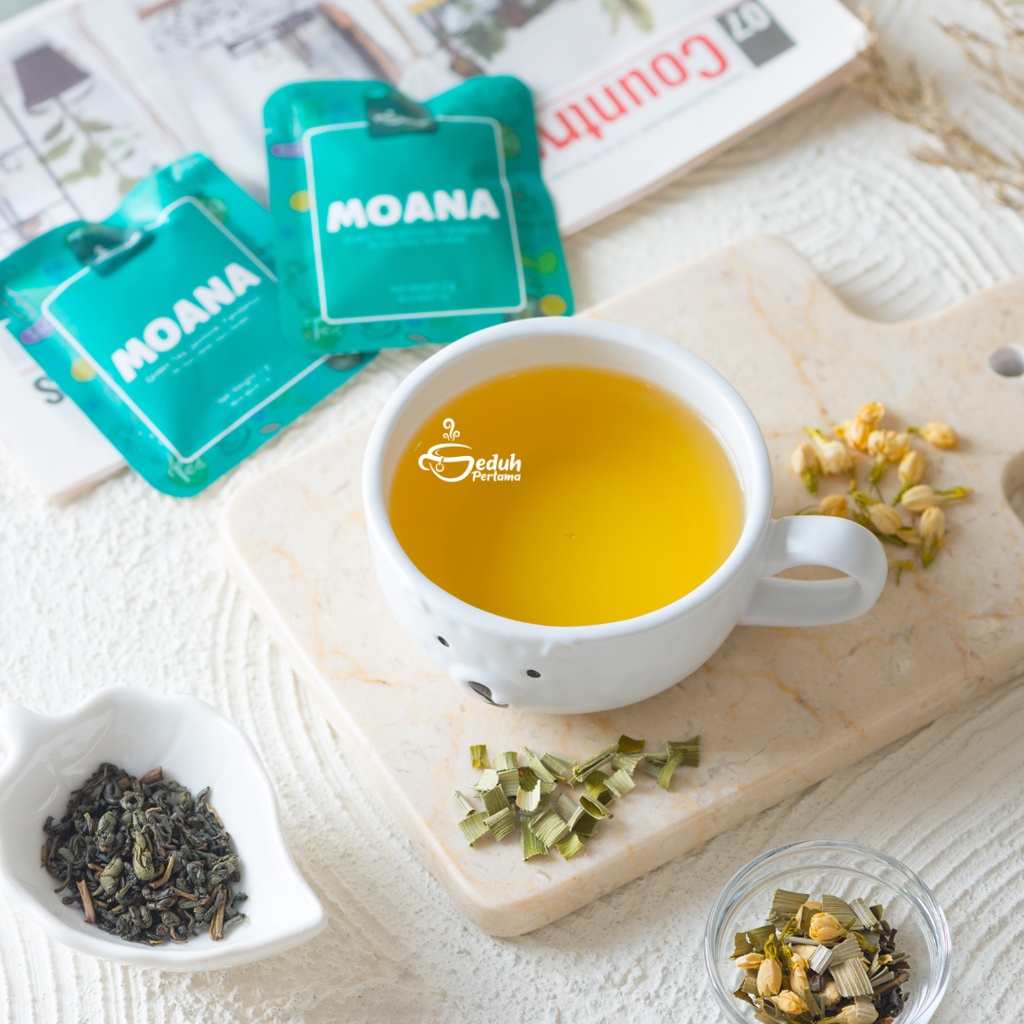 

Seduh Space Moana - Seduh Space | Artisan Tea Blend Premiumteh Hijau, Bunga Melati Kering, Pandan Iris Kering