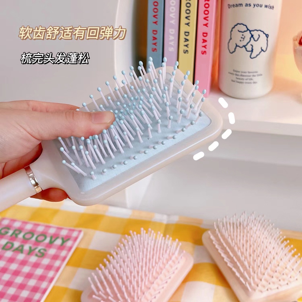 ⭐️𝐈𝐇𝐒 𝟗𝟗𝟓 𝐋𝐚𝐦𝐩𝐮𝐧𝐠⭐️Sisir Rambut Korea Wanita Anti Static Kusut Sisir Cushion Hair Brush Comb Sisir Bantalan Udara