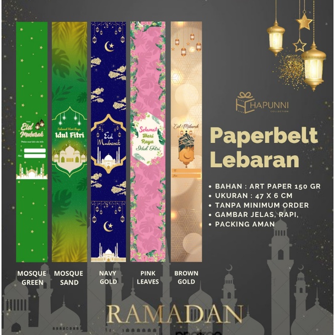 

Paper belt Lebaran / Label Idul Fitri Art Paper 150 gr by Soogan