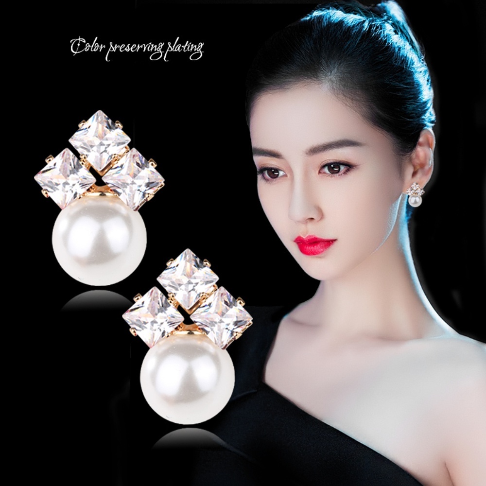 Deartiara Temperamen Korea, Fashion, Anting Serbaguna, Anting Trendi, Anting Mutiara Imitasi Bermutu Tinggi