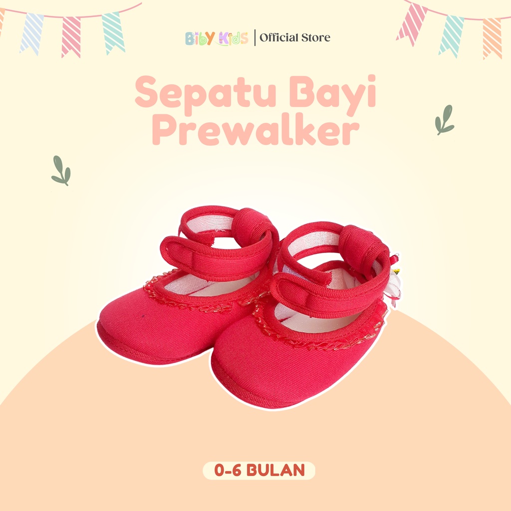 Sepatu Bayi Baru Lahir Prewalker Murah Cewek Lucu Perempuan Aksesoris Baby Keren Peralatan