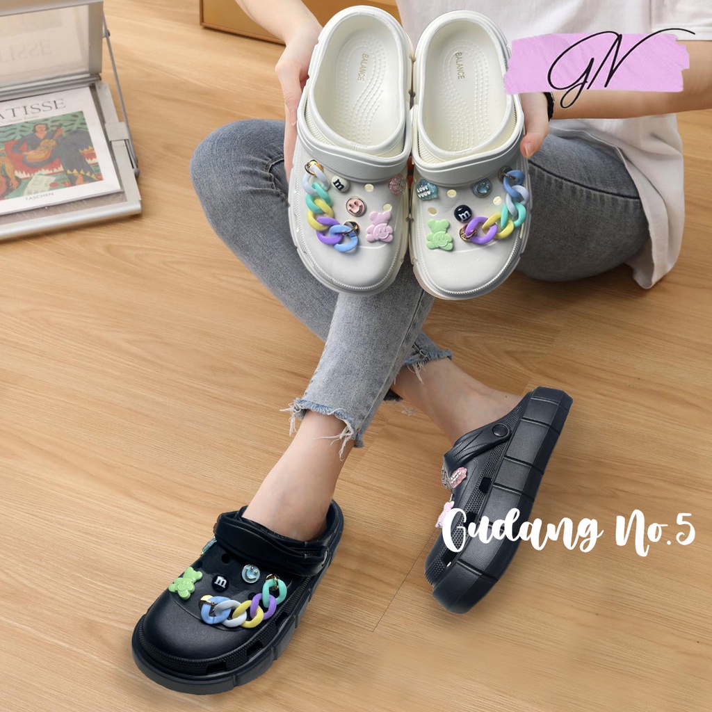 GN-E8067-1 Sandal Baim Wanita Impor Sandal Fuji Bahan EVA Rubber Anti Slip