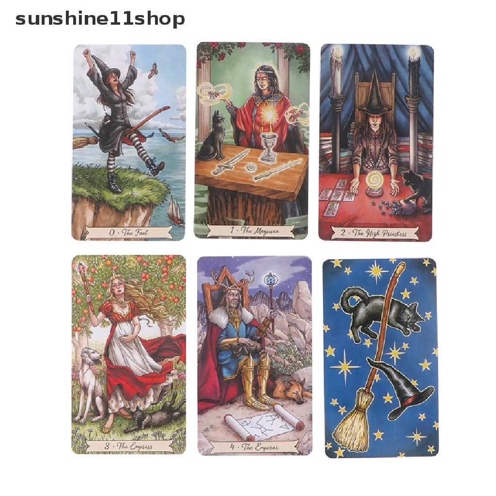 Sho Kartu Tarot Buku Tarot Berbahasa Inggris Sehari Hari Kartu Tarot Penyihir Tools N