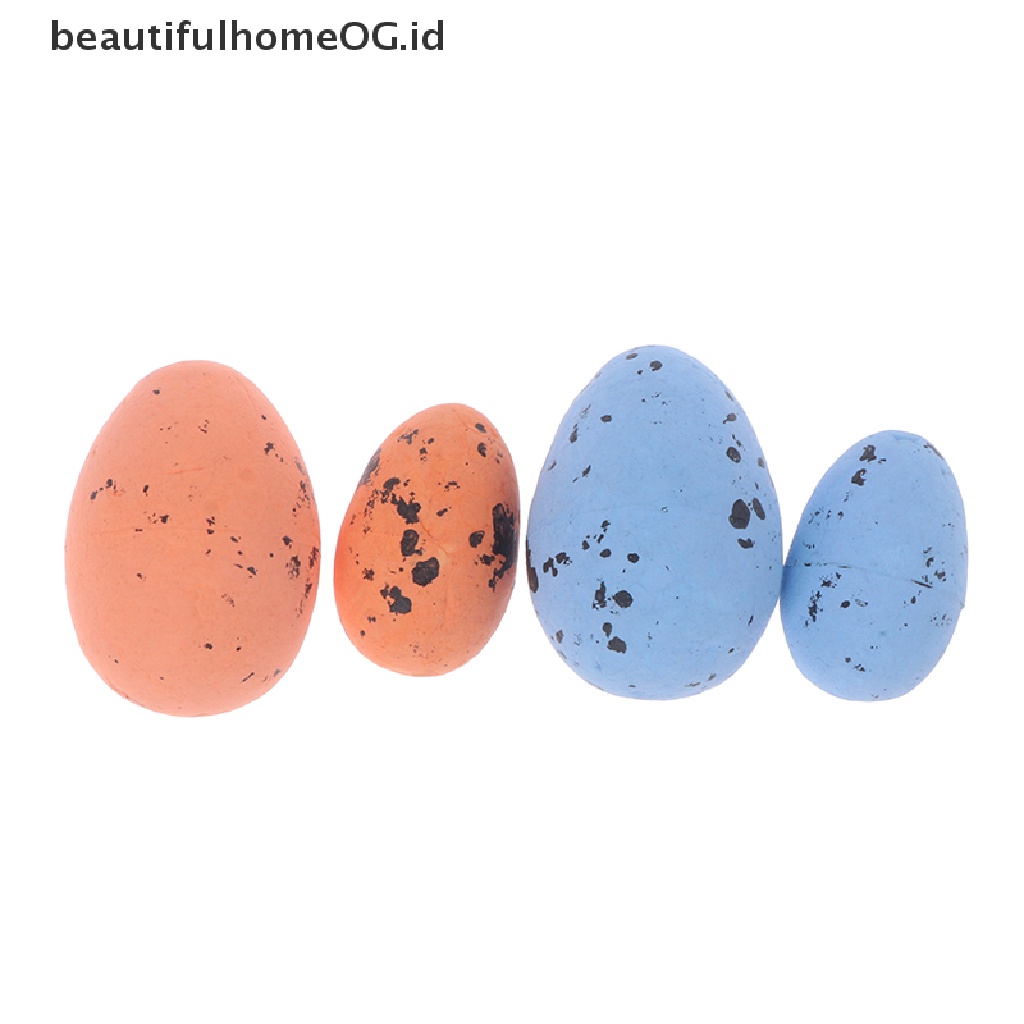 // Beautifulhomeog.id// 50Pcs Foam Telur Paskah Happy Easter Dekorasi Dicat DIY Colorful Easter Egg **