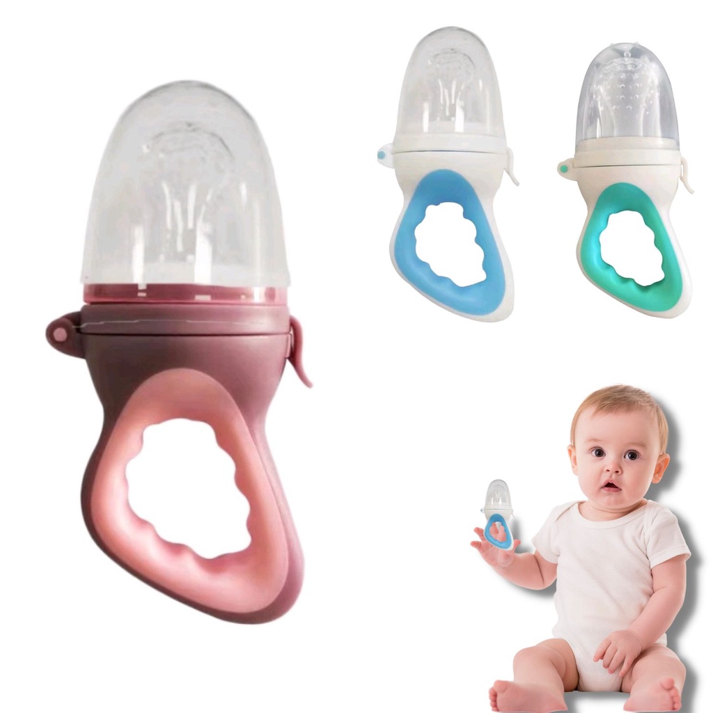 DOT BUAH EMPENG BAYI MPASI MULTIFUNGSI / BABY FRUIT FEEDER ORIGINAL BPA FREE PREMIUM / BABY FRUIT FOOD FEEDER / EMPENG DOT BUAH BAYI SEGITIGA BPA FREE (IP)