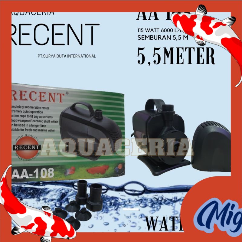 recent aa 108 pompa celup kolam ikan mesin kolam ikan